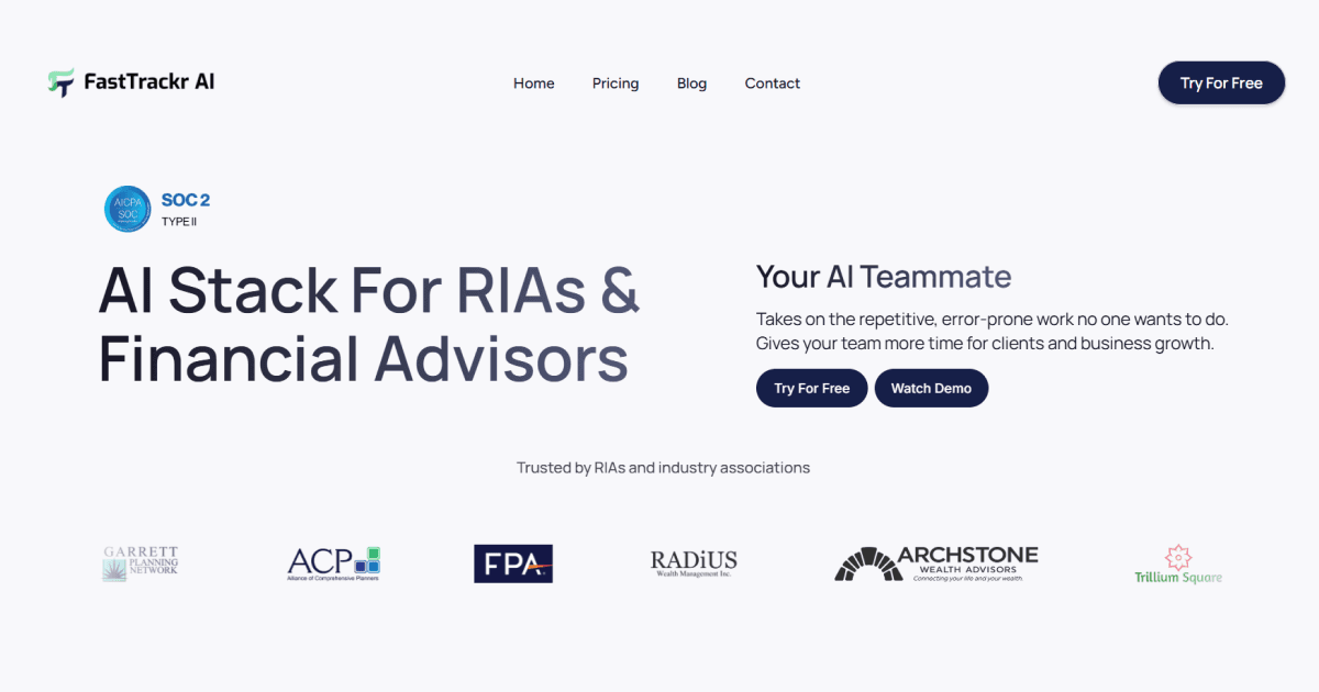 FastTrackr AI logo