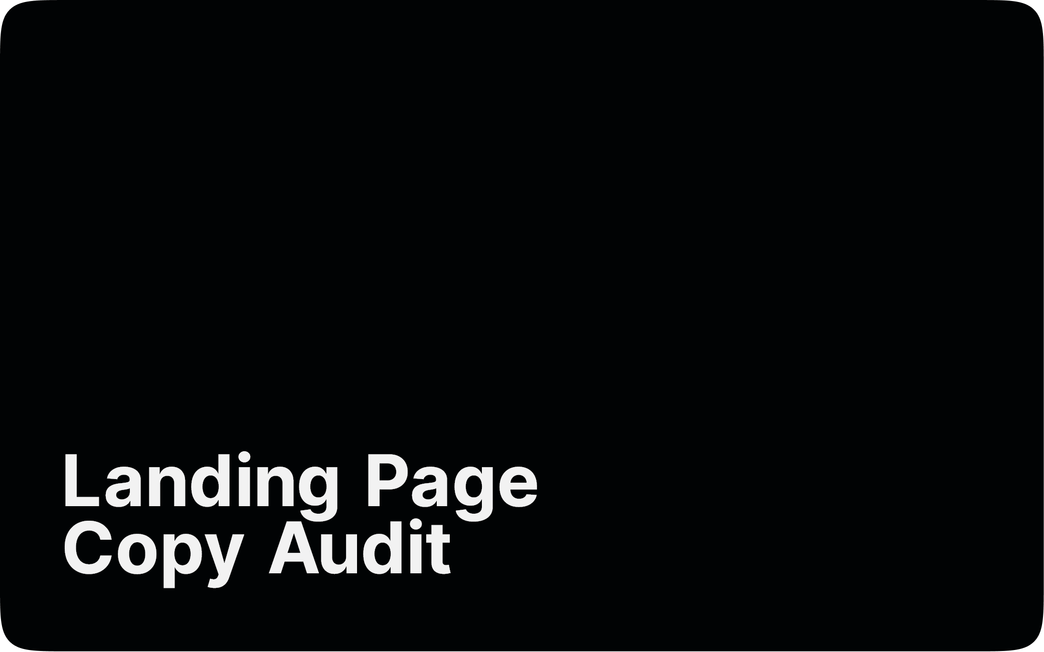 Landing Page Copy Audit logo